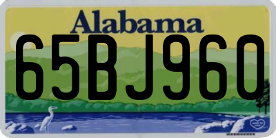 AL license plate 65BJ960