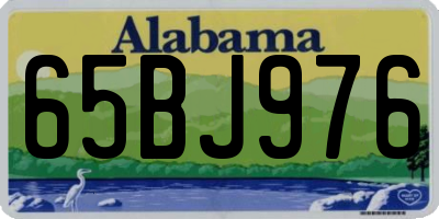 AL license plate 65BJ976