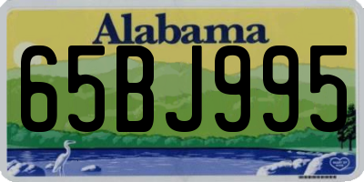 AL license plate 65BJ995