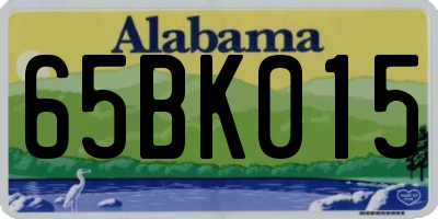 AL license plate 65BK015