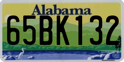 AL license plate 65BK132