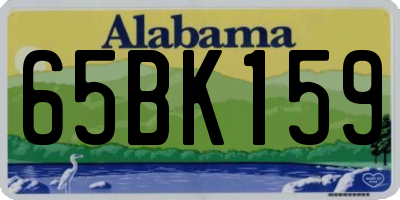 AL license plate 65BK159