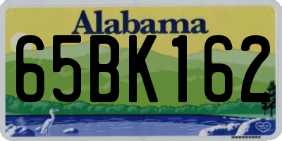 AL license plate 65BK162