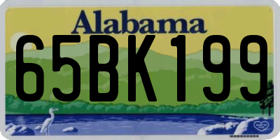 AL license plate 65BK199