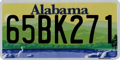 AL license plate 65BK271