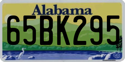 AL license plate 65BK295