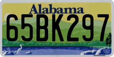 AL license plate 65BK297