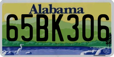AL license plate 65BK306