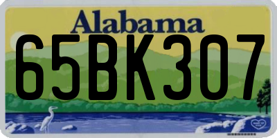AL license plate 65BK307