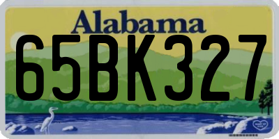 AL license plate 65BK327