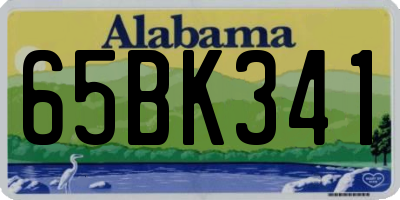 AL license plate 65BK341
