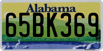 AL license plate 65BK369