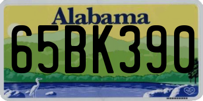 AL license plate 65BK390