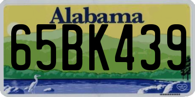 AL license plate 65BK439