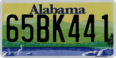 AL license plate 65BK441