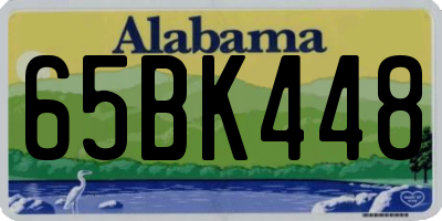 AL license plate 65BK448