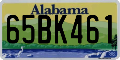 AL license plate 65BK461
