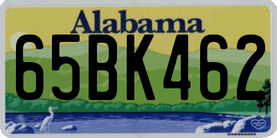 AL license plate 65BK462