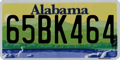 AL license plate 65BK464
