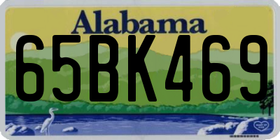 AL license plate 65BK469