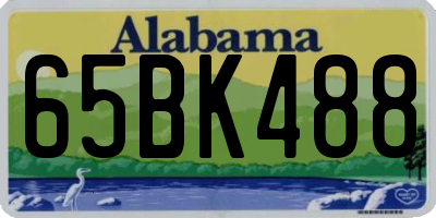 AL license plate 65BK488