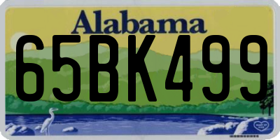 AL license plate 65BK499