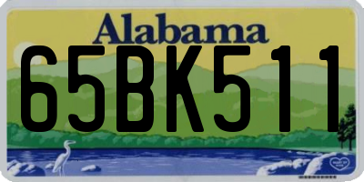 AL license plate 65BK511