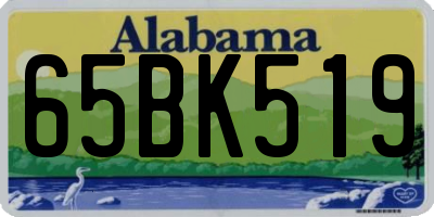 AL license plate 65BK519
