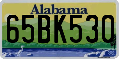 AL license plate 65BK530