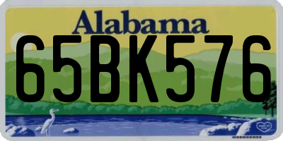 AL license plate 65BK576