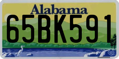 AL license plate 65BK591