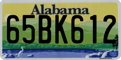 AL license plate 65BK612