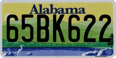 AL license plate 65BK622