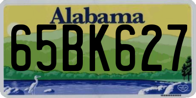 AL license plate 65BK627