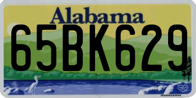 AL license plate 65BK629