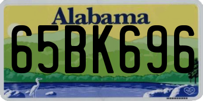 AL license plate 65BK696