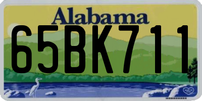 AL license plate 65BK711