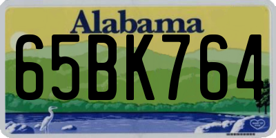 AL license plate 65BK764