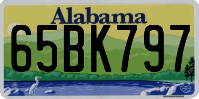 AL license plate 65BK797