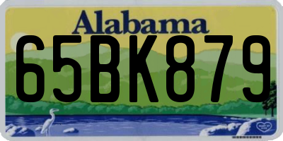 AL license plate 65BK879
