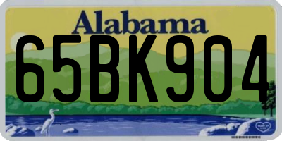 AL license plate 65BK904