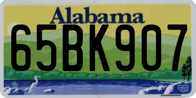 AL license plate 65BK907