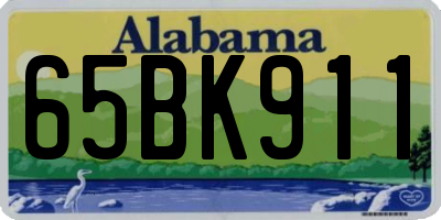 AL license plate 65BK911