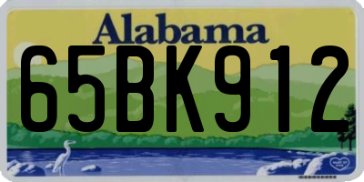 AL license plate 65BK912