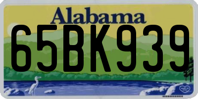 AL license plate 65BK939