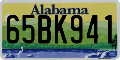 AL license plate 65BK941