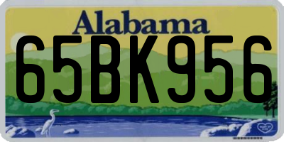 AL license plate 65BK956