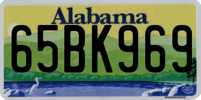 AL license plate 65BK969