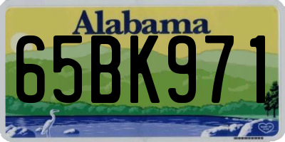 AL license plate 65BK971