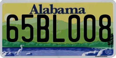 AL license plate 65BL008